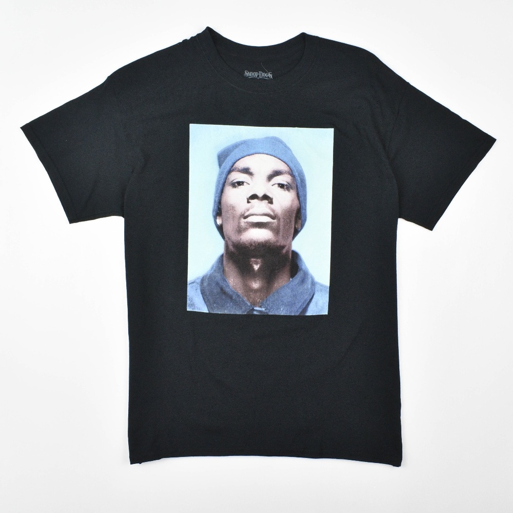 Snoop Dogg Men's Crewneck Short Sleeve Cotton Graphic T-Shirt Top Black Medium